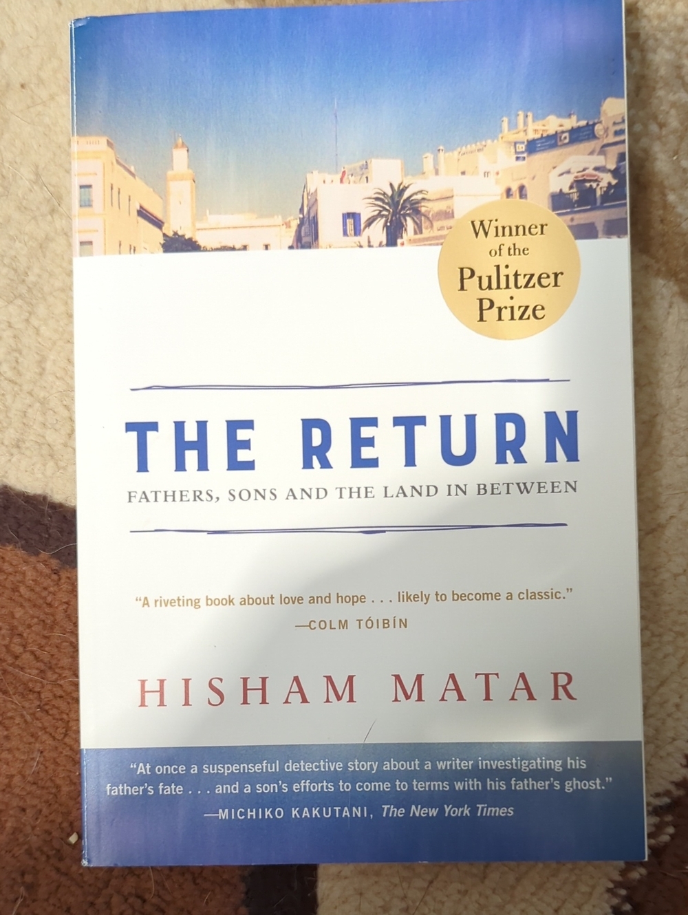 The Return by Hisham Matar - White & Blue Paperback